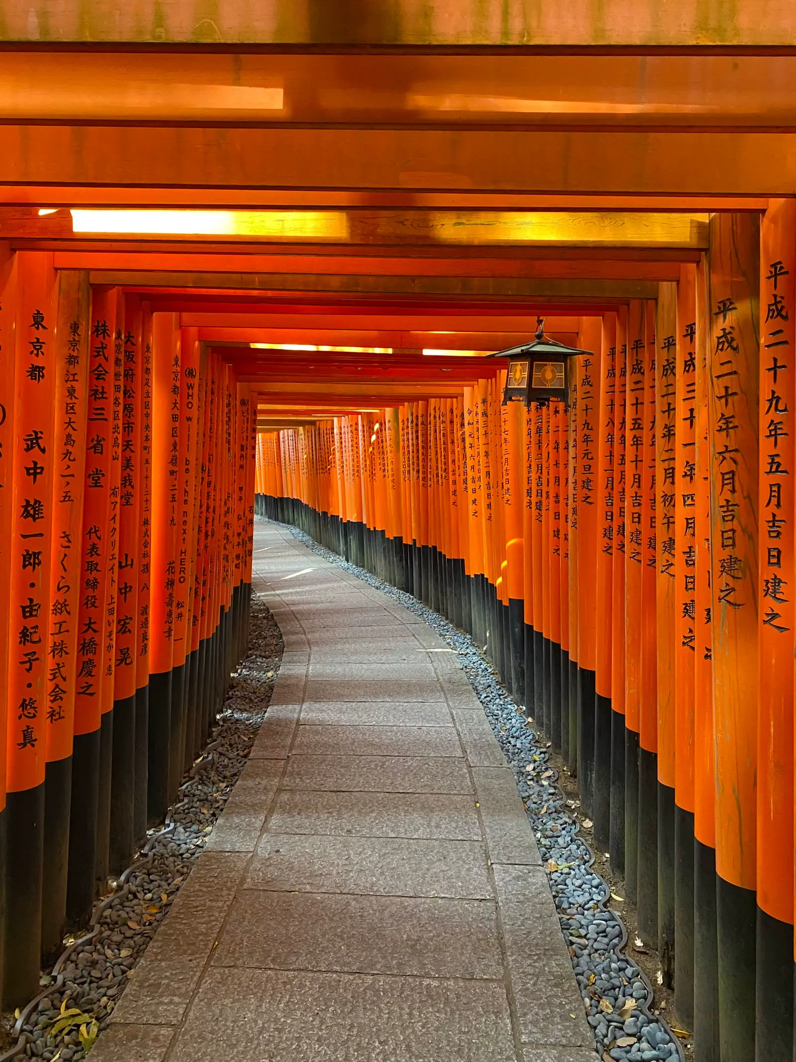 Torii gates at a Kyoto shrine